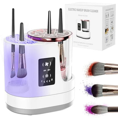 3-in-1 Electric Makeup Brush Cleaner & Dryer – Fast, Automatic Cleaning