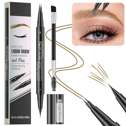 Microblading Eyebrow Pencil – 2-in-1 Dual-Ended Waterproof Brow Pen