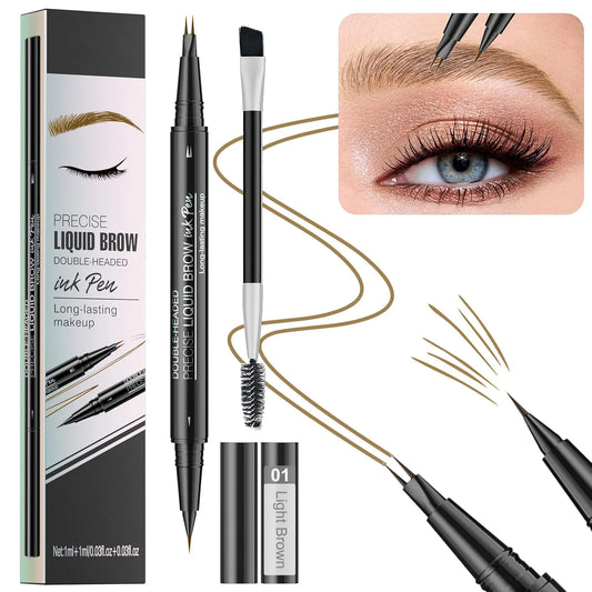 Microblading Eyebrow Pencil – 2-in-1 Dual-Ended Waterproof Brow Pen