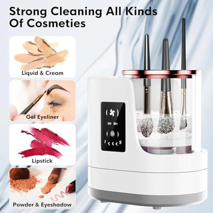 3-in-1 Electric Makeup Brush Cleaner & Dryer – Fast, Automatic Cleaning