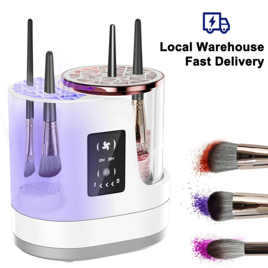 3-in-1 Electric Makeup Brush Cleaner & Dryer – Fast, Automatic Cleaning